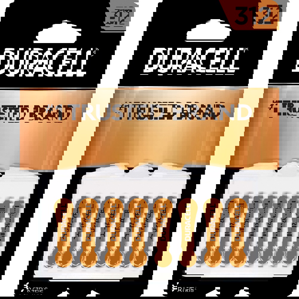 Pack of (8), Size 312, Zinc Air, Hearing